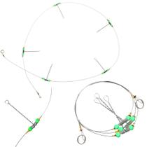 Chicote para Pesca Mar e Rio com Miçanga 5 posições 85cm Chicote para Pesca Mar e Rio com Miçanga 5 posições 85cm