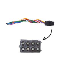 Chicote Plug 8 Vias Retrovisor Linha Ford