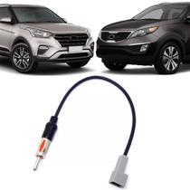Chicote Plug Adaptador de Antena Hyundai HB20 Creta IX35 Elantra Veloster Vera Cruz Kia Soul Cerato Sportage