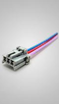 Chicote Reparo 3 Vias Conector Porta Fêmea Montado Chicote Reparo 3 Vias Conector Porta Fêmea Montado