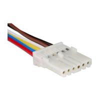 Chicote Reparo Fiat 6 Vias Femea Branco Circular Chicote Reparo Fiat 6 Vias Femea Branco Circular
