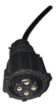 Chicote Tomada Para Sensor Tacógrafo 4 Pinos Redondos 1Metro