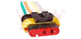 ChicotePlug Conector reparo atuador marcha bomba de combustível conexões lanternas ete7734