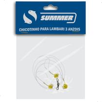 Chicotinhos Para Pesca de Lambari com 3 Anzóis e Miçanga Da Summer Piaba Biru Tambiú Acari Birrugueta Frisca Chicotinhos Para Pesca de Lambari com 3 Anzóis e Miçanga Da Summer Piaba Biru Tambiú Acari Birrugueta Frisca