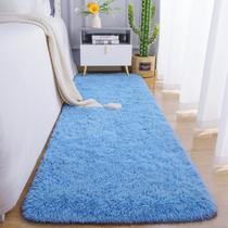 Chicrug Alfombra Corrida de Felpa Suave Antideslizante Azul Cobalto 61x152 cm