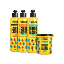 Chikas Bio Extratus Acorda Cachos Crespos Completo Original