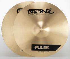 Chimbal Bronz Cymbals Pulse Traditional Hihat 14 em Bronze B20 by Odery BRZ-PUL-HH14