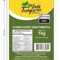 Chimichurri Sem Pimenta 1 Kilo Tempero LTT Linha Premium