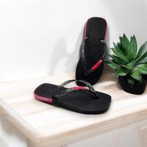 Chinela Feminina com Glitter Brilhante Leve e Confortável Lançamento