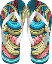 Chinela Feminina Florida Mistura de Cores Alegres