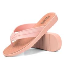 Chinela feminina rasteirinha com palmilha massageadora