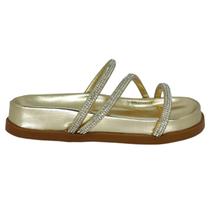 Chinelo addan tiras strass r.5316 feminino