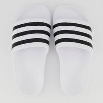 Chinelo Adidas Adilette Aqua Branco e Preto