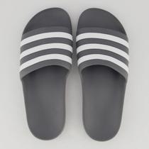 Chinelo Adidas Adilette Aqua Cinza e Branco