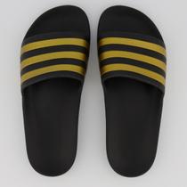 Chinelo Adidas Adilette Aqua Preto e Dourado