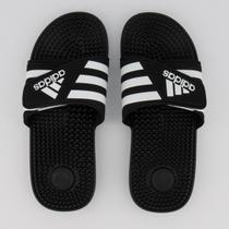 Chinelo Adidas Adissage Logo Preto e Branco Chinelo Adidas Adissage Logo Preto e Branco
