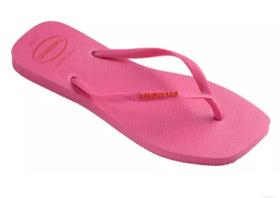 Chinelo Adulto Feminino HAVAIANAS S SQ LOGO POP UP FC