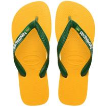 Chinelo Adulto Havaianas Brasil Logo Amarelo - 4110850