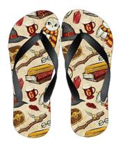 Chinelo Adulto Masculino Harry Potter Estampado Estiloso Macio e Confortável