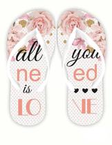 Chinelo All you need is love Floral