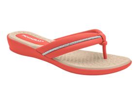 Chinelo Anabela Piccadilly Comfy Tira Strass 500345