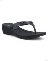Chinelo Anabela Preto Feminino Confortável Antiderrapante Chinelo Anabela Preto Feminino Confortável Antiderrapante