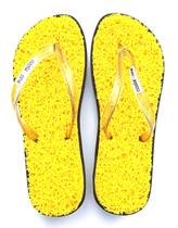 Chinelo Anabela Sola Preta com Capacho Castellane Feminino