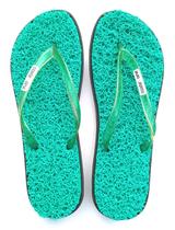 Chinelo Anabela Sola Preta Massageador Castellane Feminino