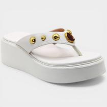 Chinelo Anabela Vizzano Pedraria Feminino - Off White - 37 Chinelo Anabela Vizzano Pedraria Feminino - Off White - 37