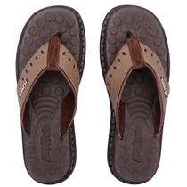 Chinelo Anatômico Masculino Ortopédico Antistress em Couro