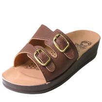 Chinelo Anatômico Webe Flex Feminino 2 Fivelas Café