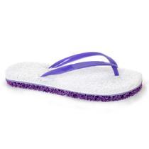 Chinelo Anti Stress Branco Uva Conforto Saúde e Bem Estar
