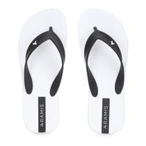 Chinelo Aramis Box Branco e Preto - Masculino