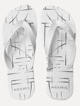 Chinelo Aramis Masculino ARM1104 Basic Urban Dark Lines Branco