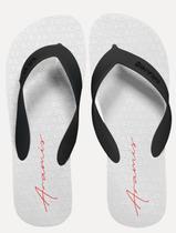 Chinelo Aramis Masculino ARM1156 Pencil Black Branco
