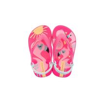 Chinelo Baby Feminino Flamingo Elástico Rosa Ipanema