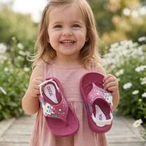 Chinelo Baby Menina Elástico Anatômico Ultra Confortável