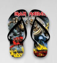 Chinelo Banda Metal Iron Maiden Number of The Beast