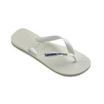 Chinelo Bandeira do Brasil Branco Havaianas