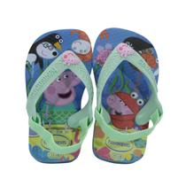 Chinelo bb Havaianas Baby Peppa Pig Azul Lavanda