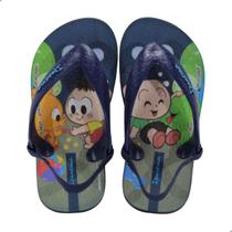 Chinelo Bebê Ipanema Turma Da Monica Azul e Verde