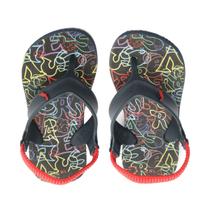 Chinelo Bebê Menino Azul Marinho Letras Reserva Mini