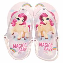 Chinelo Bebê Sandália Infantil Pônei Meninas Magicc Baby