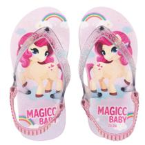 Chinelo Bebê Sandália Infantil Pônei Meninas Magicc Baby Chinelo Bebê Sandália Infantil Pônei Meninas Magicc Baby