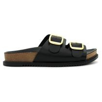 Chinelo Beira Rio 8523.102 Papete Flatform Baixo Fivela Feminino Leve