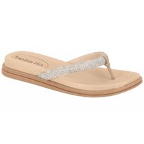 Chinelo Beira Rio Dedo Feminino Slide Strass 8513.101