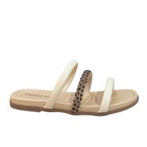 Chinelo Beira Rio Feminino 8507.104 Conforto Strass Creme Chinelo Beira Rio Feminino 8507.104 Conforto Strass Creme