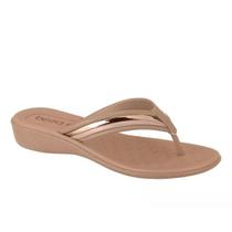 Chinelo Beira Rio Ortopédico Feminino Nude