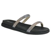 Chinelo Beira Rio Slide Feminino Strass Brilho 8488.105