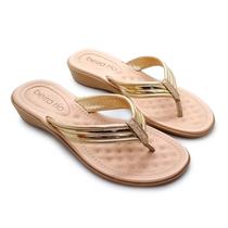 Chinelo Beira Rio Turim Metal Glitter